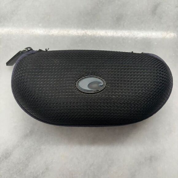Costa Del Mar Textured Logo Zipper Soft Lined Eyeglass Sunglasses Case Black OS - Picture 1 of 5